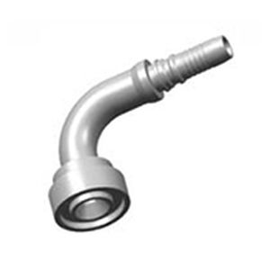Conexão hidráulica - S87993 series - WUXI SAMWAY CO.,LTD - com espigão / cotovelo de 90° / flangeada