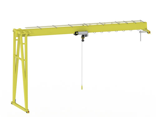 Semipórtico univiga - BMH - Nucleon (Xinxiang) Crane Co., Ltd. - para trilho / para canteiros de construções pré-fabricadas / para oficina