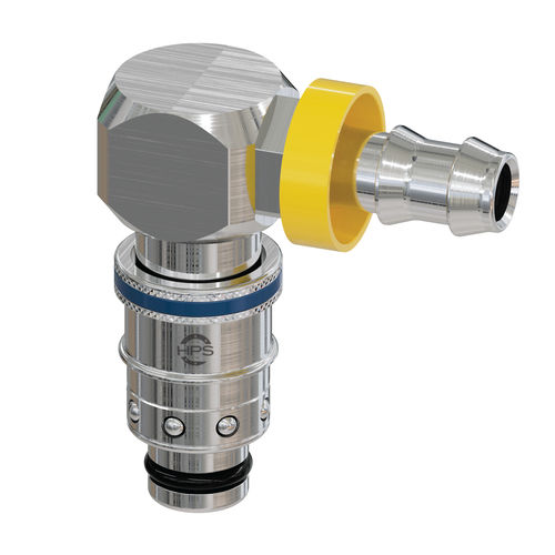 Conexão push-to-lock - HPS International - hidráulica / cotovelo de 90° / em latão niquelado