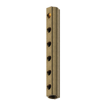 Distribuidor manifold para água - HPS International - de 6 vias / em latão