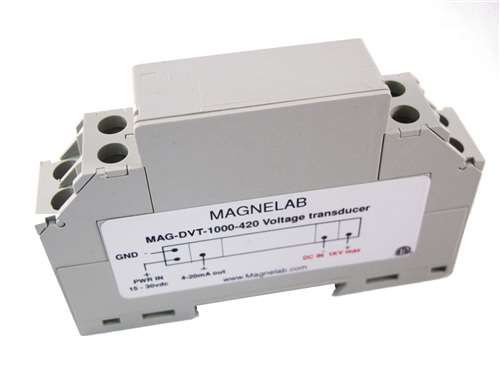 Transdutor de tensão CC - DVT-100 - Manutech Europe - em trilho DIN