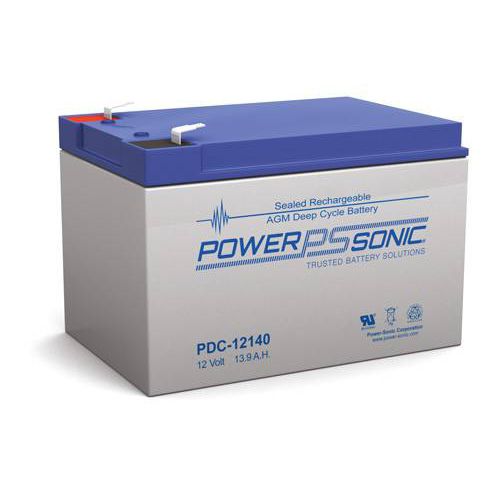 Bateria de descarga profunda - PDC-12140 - Power-Sonic - VRLA / retangular / 12 V