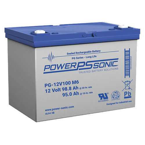 Bateria VRLA - PG-12V100 - Power-Sonic - retangular / 12 V / para inversor
