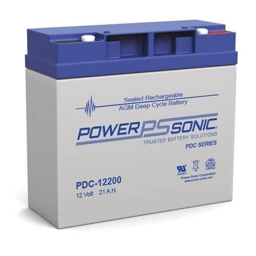 Bateria de descarga profunda - PDC-12200 - Power-Sonic - VRLA / retangular / 12 V