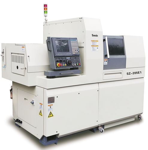 Torno tipo suíço CNC - SZ-205E1  - Shenzhen Sowin Precision Machine Tool Co., Ltd - de 5 eixos / universal / de dois fusos