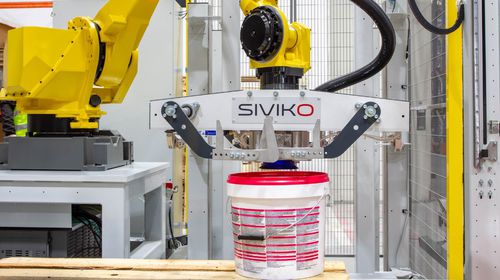 Sistema de paletização robótico - Siviko OOD - industrial / para recipientes / automático