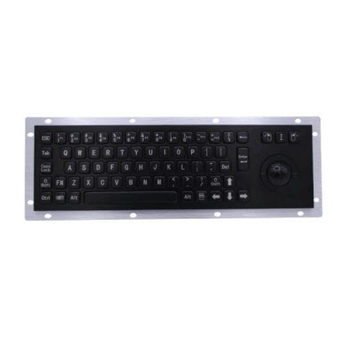 Teclado embutido - D-8635G-B - ShenZhen DAVO Electronics Co., Ltd - com teclas mecânicas / 68 teclas / com trackball