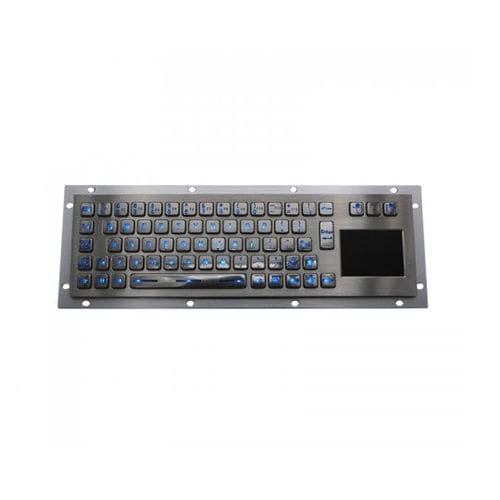 Teclado embutido - D-8635T-BG - ShenZhen DAVO Electronics Co., Ltd - com teclas mecânicas / 65 teclas / com touchpad