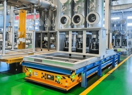 AGV de transporte - Jinan Gradin Machinery Co., Ltd. - para cargas pesadas / elétrico / com bateria