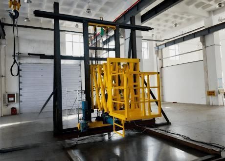 Sistema de elevação elétrico - Jinan Gradin Machinery Co., Ltd. - com plataforma / longitudinal / para cabine de pintura