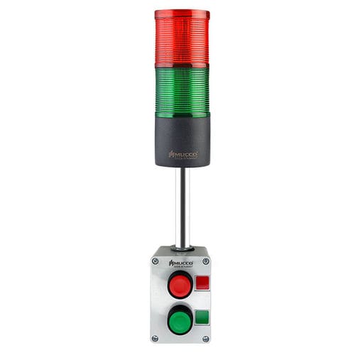 Coluna luminosa de LED - SNT-70A-FB2-10U - MUCCO  Warning Lights - intermitente / de 2 cores / IP65