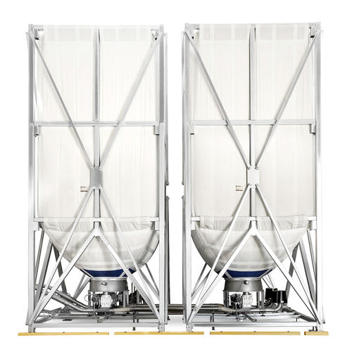Silo em poliéster - TECHNOSILOS - com fundo cônico / flexível / para produtos em pó
