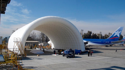 Estrutura inflável para aviação - Hangars H20 Poland - BUILDAIR - modular / de grandes dimensões / resistente às intempéries