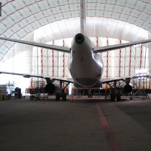 Estrutura inflável para aplicações industriais - Inflatable H45 hangar - BUILDAIR - para aviação / modular / de grandes dimensões
