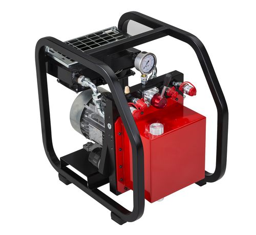 Unidade hidráulica com motor elétrico - PP600 - Tehma SA - com motor a gasolina / com motor pneumático / com motor hidráulico