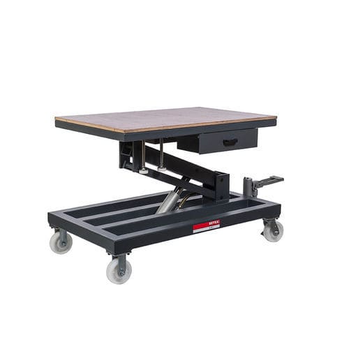 Mesa elevatória hidráulica - H series - BETEX - de coluna / com pedal / móvel
