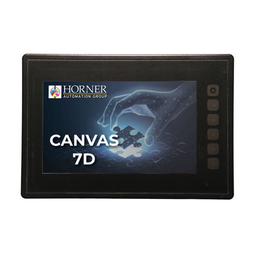 IHM com touch screen - Canvas 7D - Horner Tianjin Automation Technology Ltd - para trilho DIN / 800 x 480 / TFT LCD
