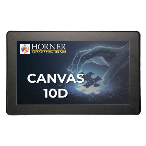 IHM com touch screen - Canvas 10D - Horner Tianjin Automation Technology Ltd - para trilho DIN / 1024 x 600 / RS-485