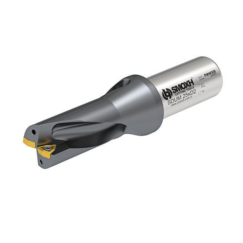 Broca com pastilhas intercambiáveis - SDUM 25XD2 WCM - SMOXH CUTTING TOOLS - multiusos / com refrigeração interna