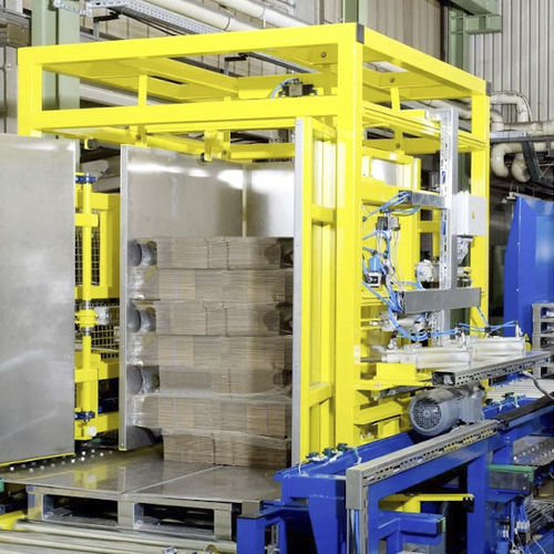 Trocador de paletes automático - PW - Dynalserg, S.L. - para a indústria de alimentos e bebidas / com carro de transferência autônomo motorizado