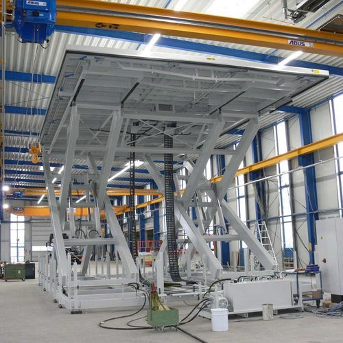 Mesa elevatória tipo tesoura - AC - Dynalserg, S.L. - hidráulica / estacionária / para oficina