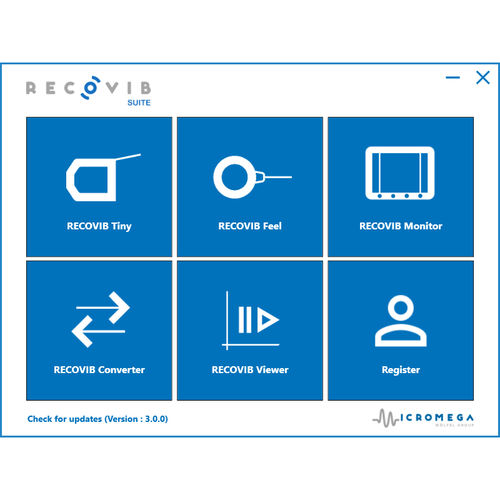 Software de visualização - Recovib SUITE - Micromega Dynamics - de manutenção preventiva / de monitoramento / de medição