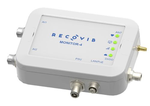 Dispositivo de monitoramento de vibração - Recovib.Monitor 4 - Micromega Dynamics - de condição de máquina / de temperatura / para segurança
