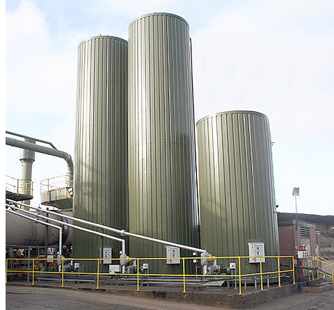 Tanque cilíndrico - Parker Plant Ltd - de armazenamento de betume / vertical / contínuo