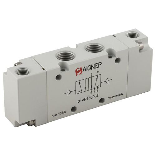 Válvula direcional pneumática spool - 01VP series - AIGNEP - de acionamento pneumático / 3/2 vias / de 5/2 vias