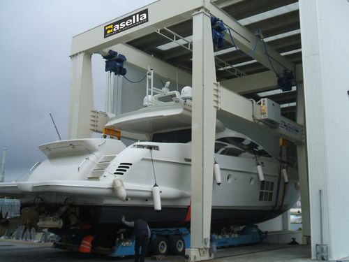 Guindaste de pórtico para trilho - casella manut.service srl - para canteiros de construções pré-fabricadas / para aplicações marítimas / para descarregamento de navios