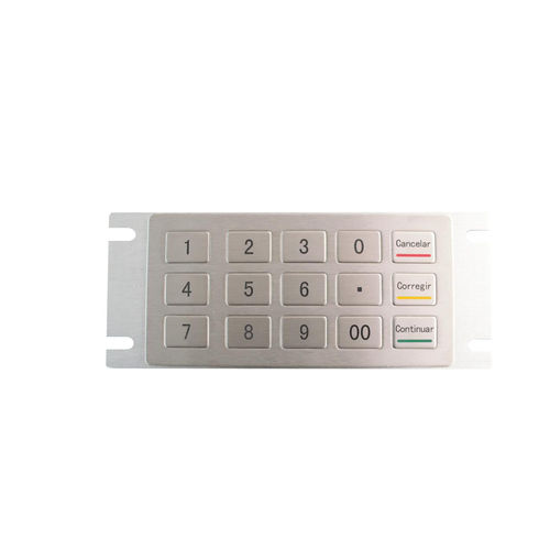 Teclado numérico 15 teclas - KY2150 - Shenzhen KEYU Co., Ltd  - em aço inoxidável / USB / à prova de água