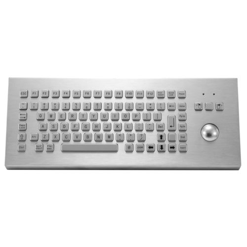 Teclado de mesa - KY-PC-F2-Desk - Shenzhen KEYU Co., Ltd  - com teclas mecânicas / mouse integrado com 2 teclas / com trackball