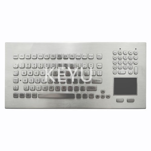 Teclado industrial - KY-PC-MT-DESK - Shenzhen KEYU Co., Ltd  - de mesa / com teclas mecânicas / mouse integrado com 2 teclas