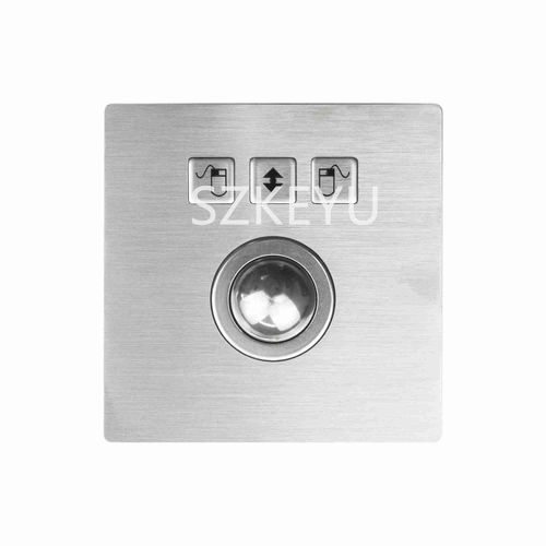 Trackball óptico - KY-TB-25-3 - Shenzhen KEYU Co., Ltd  - embutido / 1 inch (25 mm) / em aço inoxidável