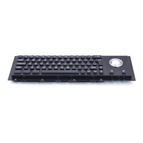Teclado embutido - KY-PC-H-BL - Shenzhen KEYU Co., Ltd  - com teclas mecânicas / mouse integrado com 2 teclas / com trackball