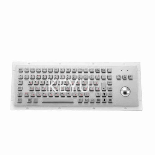 Teclado industrial - KY-PC-F2-H - Shenzhen KEYU Co., Ltd  - embutido / com teclas mecânicas / mouse integrado com 3 teclas