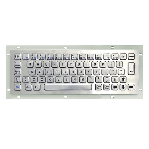 Teclado metalizado - KY-PC-N270 - Shenzhen KEYU Co., Ltd  - embutido / com teclas mecânicas / com tecla Fn