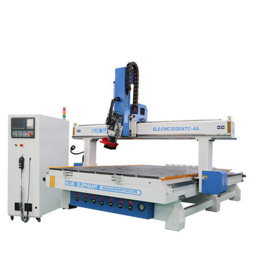 Máquina de corte com faca - ELECNC2030ATC-4A - Jinan Blue Elephant CNC Machinery Co.,Ltd - para madeira / de painéis / CNC