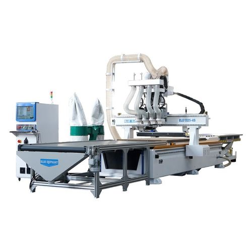 Centro de usinagem de 3 eixos - ELECNC-1325 4S - Jinan Blue Elephant CNC Machinery Co.,Ltd - com eixo-árvore rotativo / para madeira / com mesa móvel