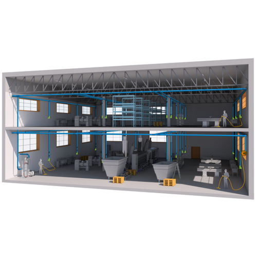 Sistema de aspiração central industrial - Starvac - para laboratório / de líquidos / de cavacos