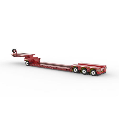Carreta ultrarrebaixada - Broshuis BV - para equipamento industrial / com 4 eixos