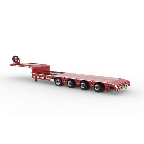 Semirreboque Gooseneck - Broshuis BV - com suspensão pneumática / com 4 eixos / de arrasto