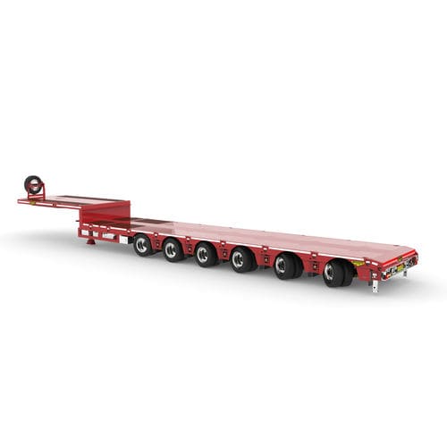 Semirreboque Gooseneck - Broshuis BV - com suspensão pneumática / de 6 eixos / de arrasto