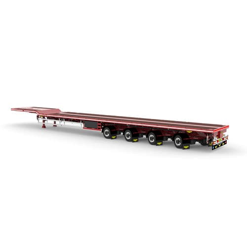 Carreta prancha - Broshuis BV - com suspensão pneumática / para turbina eólica / com 4 eixos