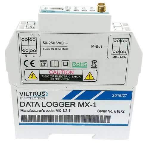 Registrador de dados GSM/GPRS - MX-1 - JSC Viltrus - para M-bus / MODBUS / em trilho DIN