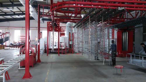 Linha de revestimento em pó automática - İSTANBUL ELECTROSTATICS - vertical