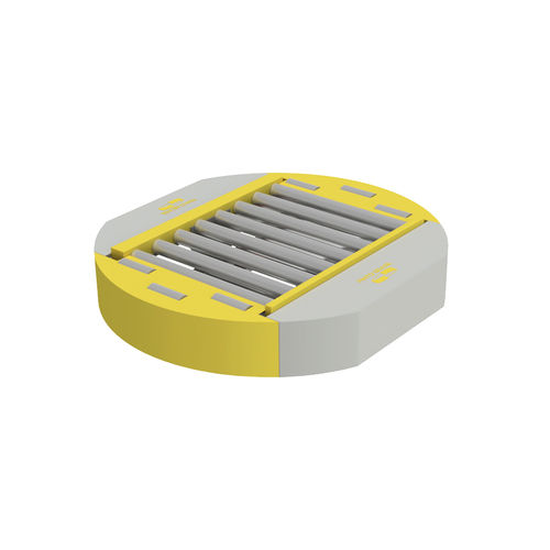 Mesa rotativa indexadora com transportador de rolos - PIBRA - Industrial Solutions - acionada por motor / horizontal / para transportador