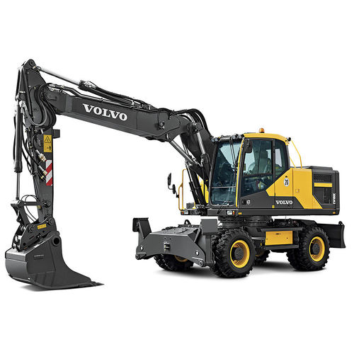 Escavadeira de médio porte - EW180E - Volvo Construction Equipment - de rodas / a diesel / para construção civil