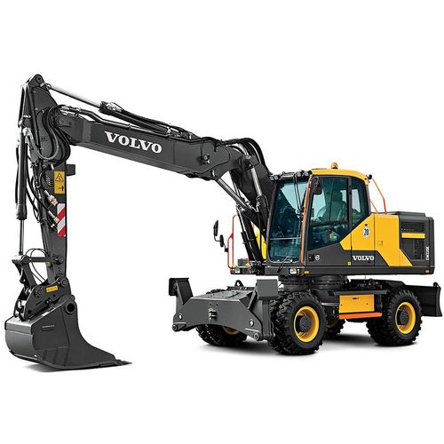 Escavadeira de médio porte - EW220E - Volvo Construction Equipment - de rodas / a diesel / para construção civil