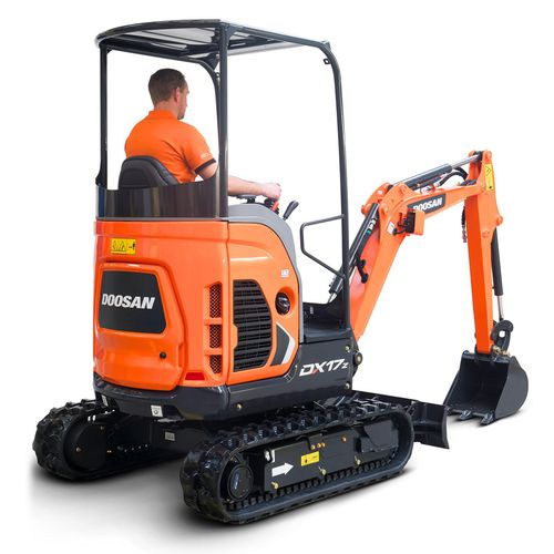 Escavadeira de médio porte - DX17Z-7 - DAEWOO Construction Equipment Division - mini / de esteiras / a diesel